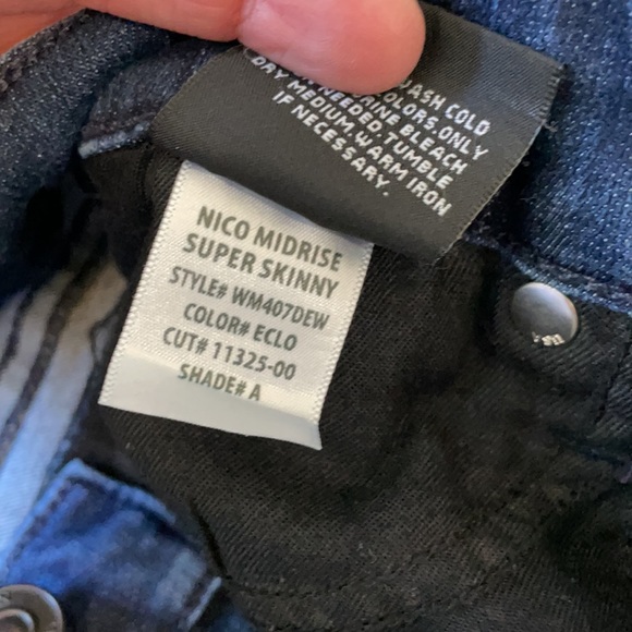 Hudson Nico Midrise Skinny Jeans 26 - Picture 4 of 7